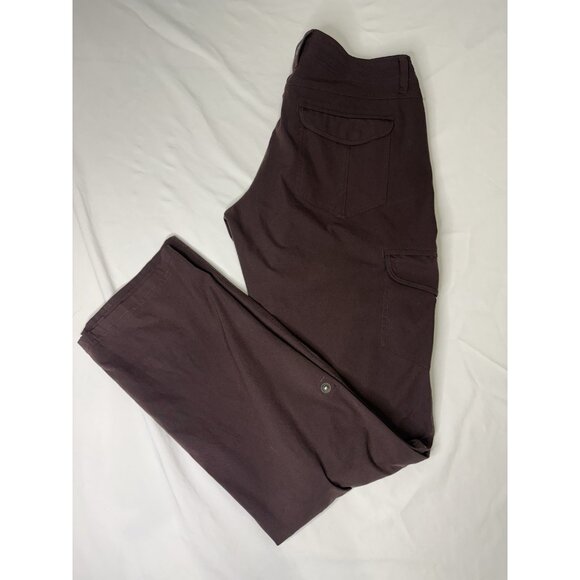 Kuhl Pants Women’s 6 REG Freeflex Roll Up Cargo Outdoor Hiking Burgundy - Picture 9 of 9